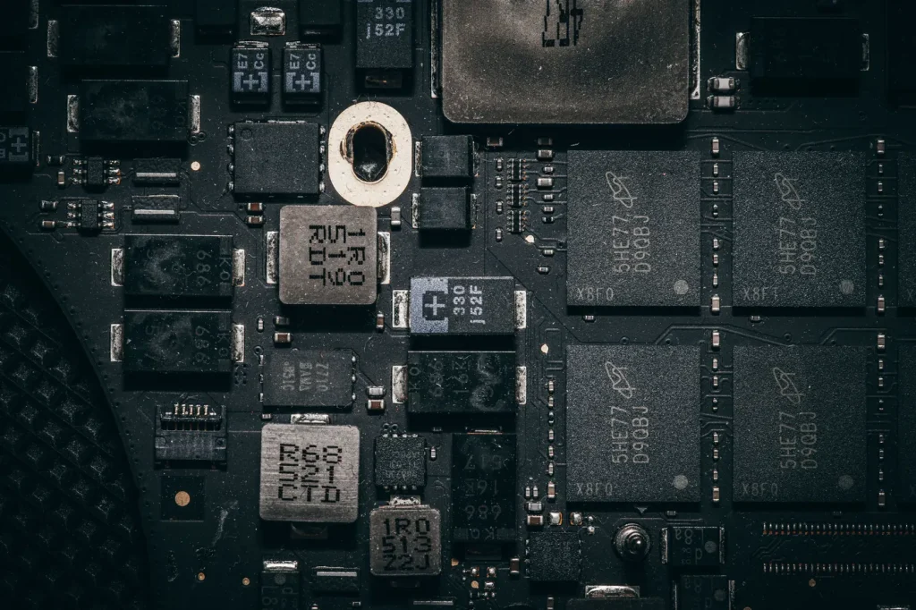Close-up of a circuit board